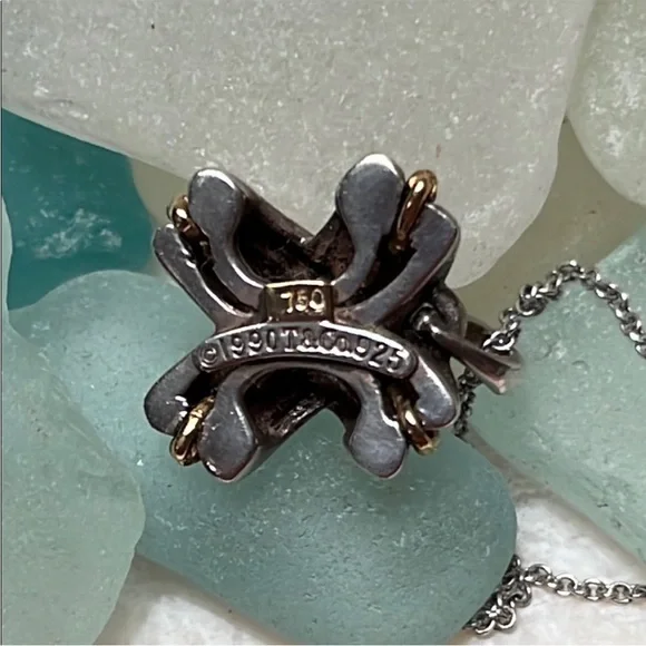 Tiffany & Co. Signature X  925 750 Necklace - Picture 3 of 5